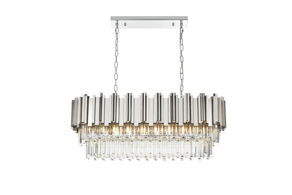 Willow 36 inch Chandelier in Chrome