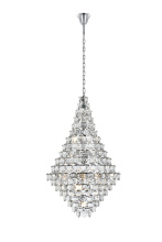 Elegant 1050G36C - Adaline 36 inch Chandelier in Chrome