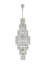 Elegant 1050SR24C - Adaline 24 inch Chandelier in Chrome