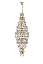 Elegant 1050SR30SG - Adaline 30 inch Chandelier in Satin Gold