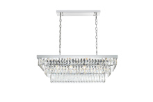 Elegant 1060G36C - Josephine 36 inch Rectangular Chandelier in Chrome