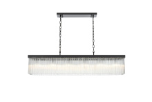 Elegant 1070G49BK - Harlow 49 inch Chandelier in Black