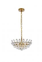 Elegant 1104D16BR - Emilia 16 inch pendant in brass