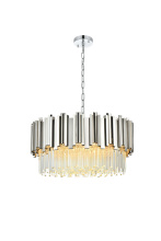 Elegant 3400D24C - Willow 24 inch Chandelier in Chrome