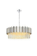 Elegant 3400D32C - Willow 32 inch Chandelier in Chrome