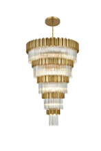 Elegant 3400GR48SG - Willow 48 inch Chandelier in Satin Gold