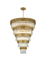 Elegant 3400GR59SG - Willow 59 inch Chandelier in Satin Gold