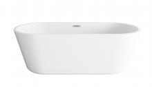Elegant BT10671GW-BNK - Bathtub 70.8"31.4"23.6" GW with BNK drain kit