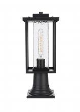 Elegant OD307P17BK - Outdoor Pole Light L7" W7" H17" L1 Black