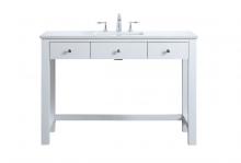 Elegant VF14848WH - 48 inch ADA compliant bathroom vanity in white