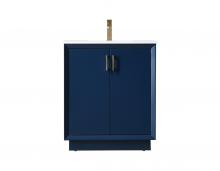 Elegant VF19630BL - Vanity Cabinet 2Dr 30"W x 22"D x 35"H blue