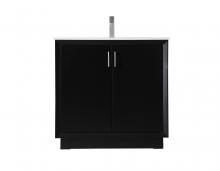 Elegant VF19636BK - Vanity Cabinet 2Dr 36"W x 22"D x 35"H black