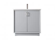 Elegant VF19636GR - Vanity Cabinet 2Dr 36"W x 22"D x 35"H grey