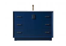 Elegant VF19648BL - Vanity Cabinet 6Dw 2Dr 48"W x 22"D x 35"H blue