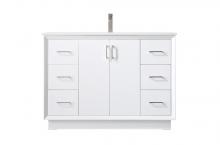 Elegant VF19648WH - Vanity Cabinet 6Dw 2Dr 48"W x 22"D x 35"H white