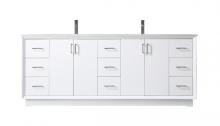Elegant VF19684DWH - Vanity Cabinet 9Dw 4Dr 84"W x 22"D x 35"H white