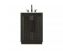 Elegant VF29024CO - Vanity Cabinet 2Dr W24"xD19"xH34" Chocolate Oak