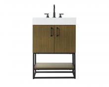 Elegant VF29224MCB - Vanity Cabinet 2Dr 24x21.5x34 Chestnut Brown