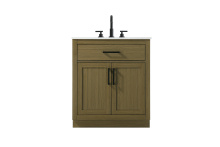 Elegant VF29730MCB - Alden 30 inch Single Bathroom Vanity in Chestnut Brown