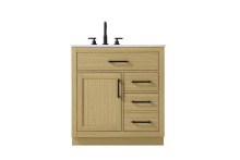 Elegant VF29732MHB - Alden 32 inch Single Bathroom Vanity in Honey Brown