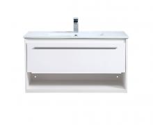 Elegant VF43036WH - 36 inch  Single Bathroom Floating Vanity in White