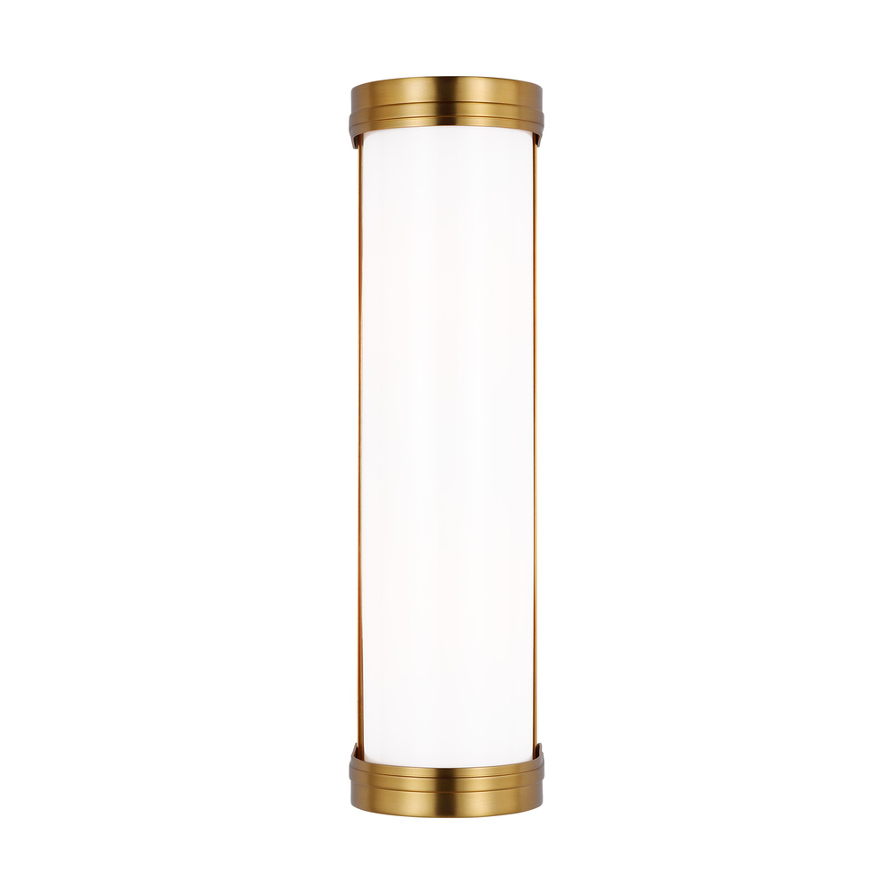 Ifran transitional dimmable indoor medium 2-light vanity fixture in a burnished brass finish with et