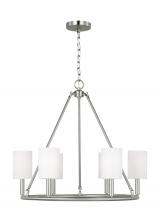Visual Comfort & Co. Studio Collection DJC1086BS - Egmont Traditional 6-Light Indoor Dimmable Large Chandelier