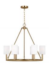 Visual Comfort & Co. Studio Collection DJC1086SB - Egmont Traditional 6-Light Indoor Dimmable Large Chandelier