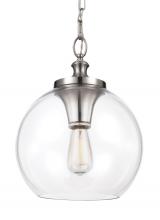 Visual Comfort & Co. Studio Collection P1307BS - Clear Glass Pendant
