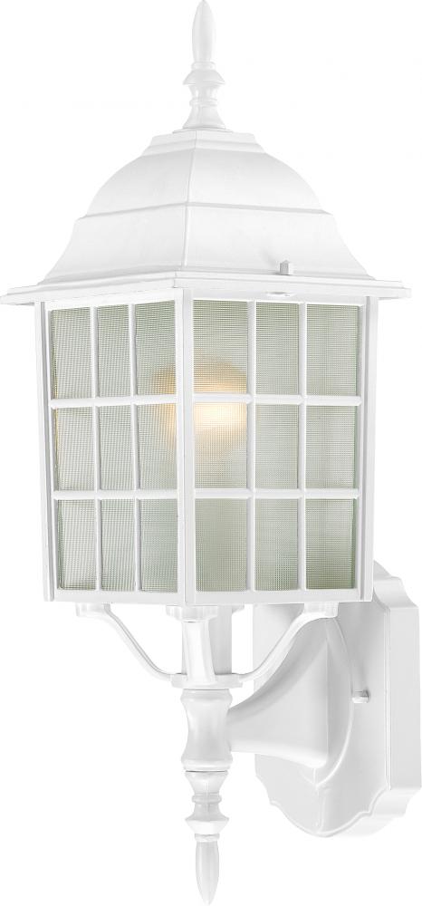 Adams - 1 Light - 18" Outdoor Wall with Frosted Glass; Color retail packaging
