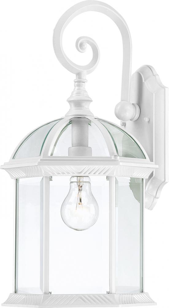 Boxwood - 1 Light 19" Wall Lantern with Clear Beveled Glass - White Finish