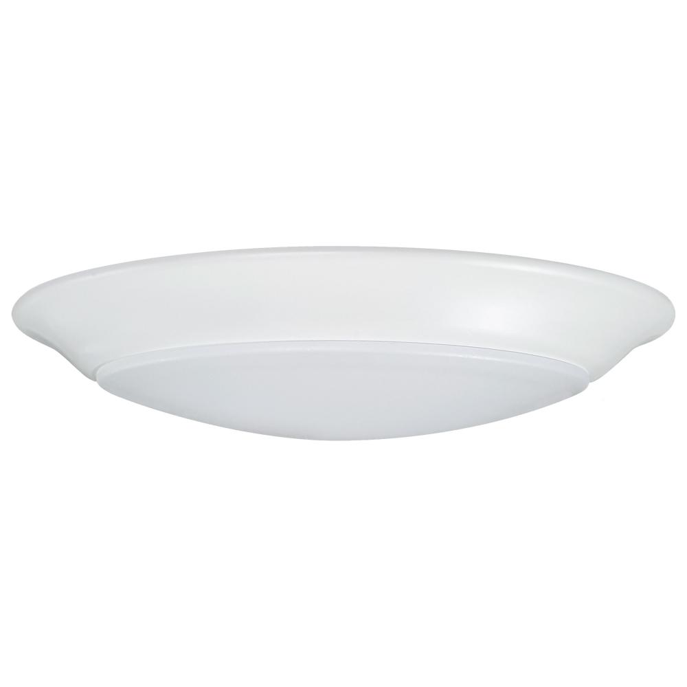 7 inch; LED Disk Light; 5000K; 6 Unit Contractor Pack; White Finish