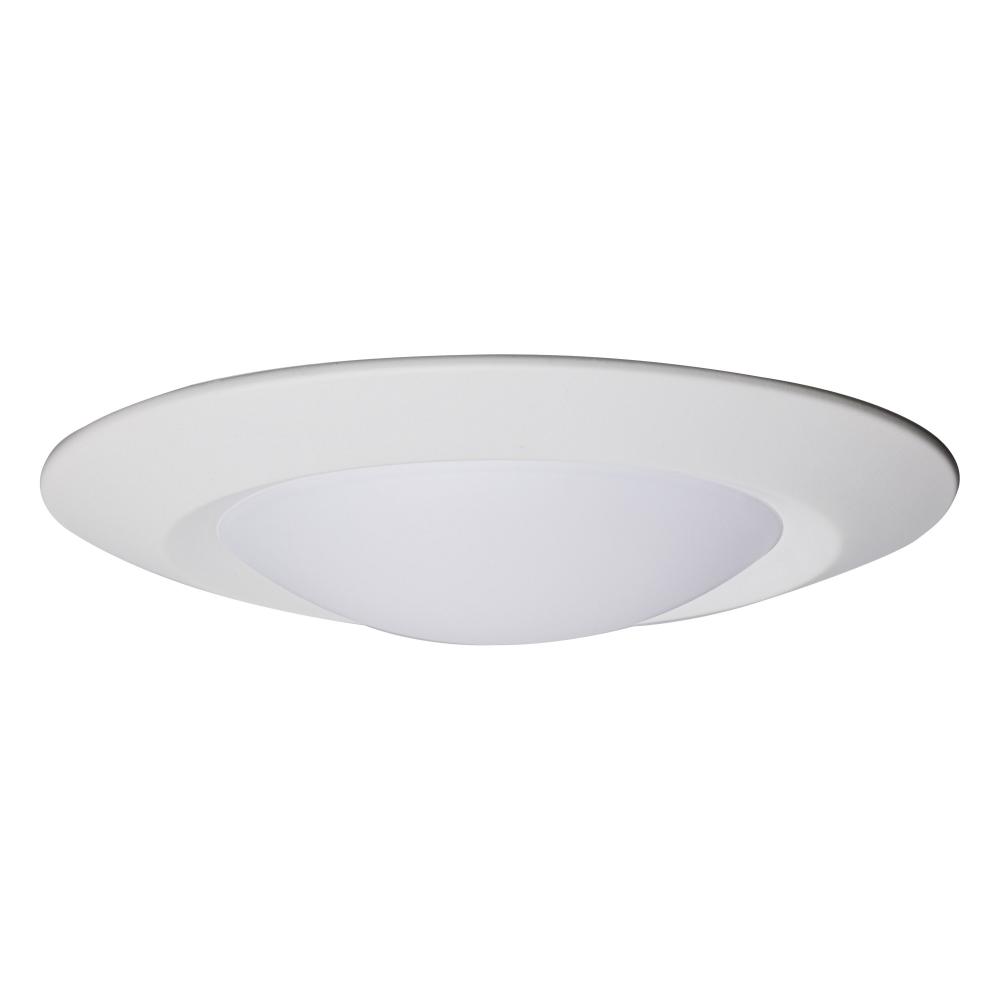 9 Inch; LED Flush Mount Fixture; Disk Light; Round; 17 Watt; 3000K; White Finish; 12pk