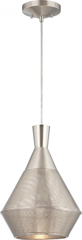Jake - 1 Light Perforated Metal Shade Pendant with 14w LED PAR Lamp Included