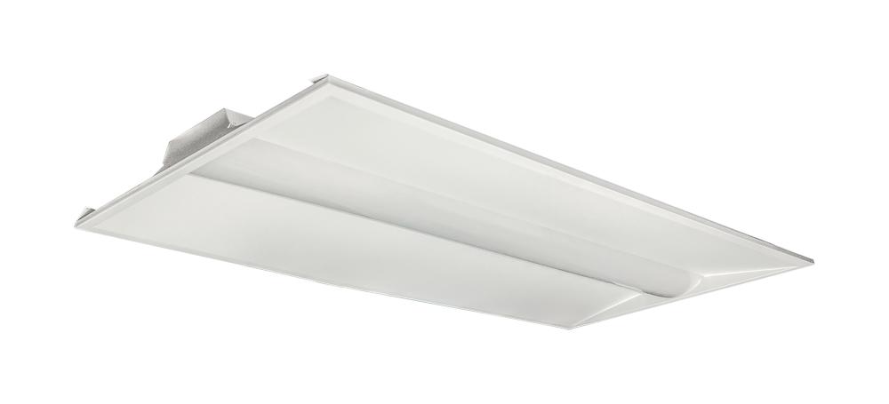 2X4 Single Basket LED Troffer Fixture; Wattage Selectable; CCT Selectable; Lumens Selectable;