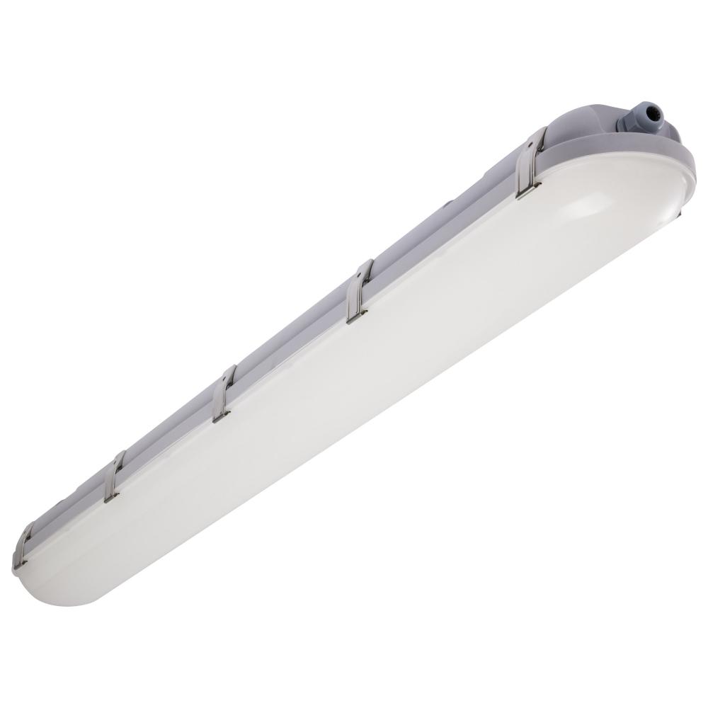 4 Foot; Vapor Proof Linear Fixture; CCT & Wattage Selectable; IP65 and IK08 Rated; 0-10V Dimming;