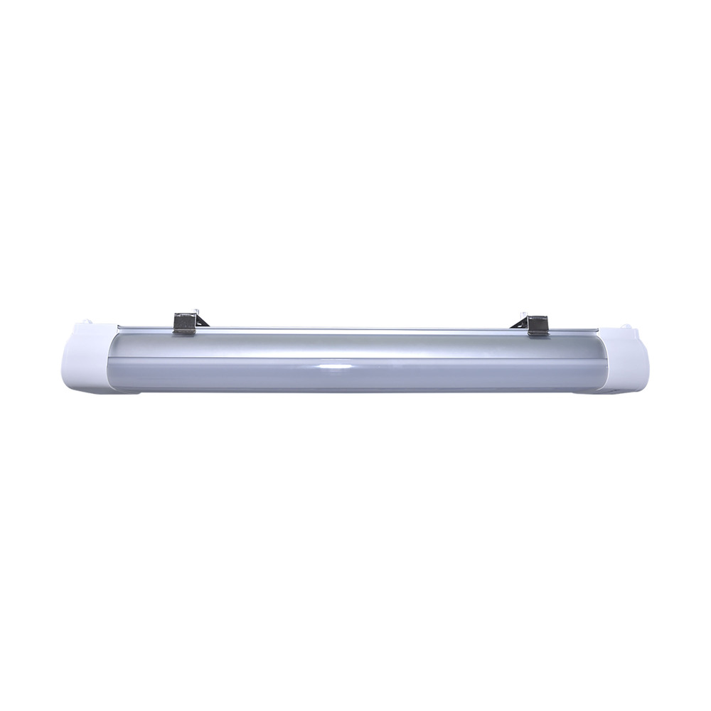 2 Foot; 20 Watt; LED Tri-Proof Linear Fixture; CCT Selectable; IP65 and IK08 Rated; 0-10V Dimming