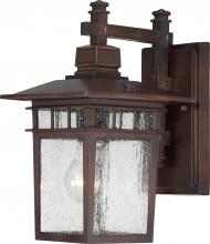 Nuvo 60/3492 - Cove Neck - 1 Light - 12" Outdoor Lantern with Clear Seed Glass; Color retail packaging