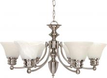 Nuvo 60/356 - EMPIRE 6 LT CHANDELIER