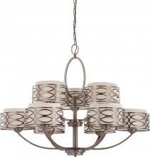 Nuvo 60/4730 - HARLOW 9 LIGHT CHANDELIER