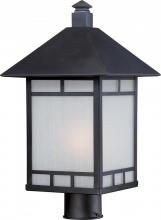 Nuvo 60/5605 - Drexel - 1 Light - Post Lantern with Frosted Seed Glass - Stone Black Finish