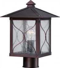 Nuvo 60/5615 - Vega - 1 Light - Post Lantern with Clear Seed Glass - Classic Bronze Finish