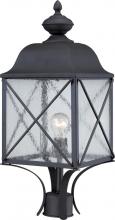 Nuvo 60/5625 - Wingate - 1 Light - Post Lantern with Clear Seed Glass - Textured Black Finish