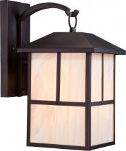 Nuvo 60/5673 - Tanner - 1 Light - 10" Wall Lantern with Honey Stained Glass - Claret Bronze Finish