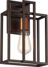 Nuvo 60/5851 - Lake - 1 Light Wall Sconce - Forest Bronze Finish with Copper Accents