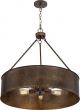 Nuvo 60/5895 - Kettle - 5 Light Oversized Pendant - Weathered Brass Finish