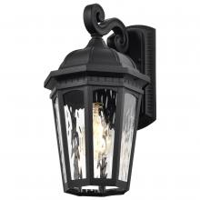 Nuvo 60/5946 - East River Collection Outdoor 16 inch Large Wall Light; Matte Black Finish with Clear Water Glass