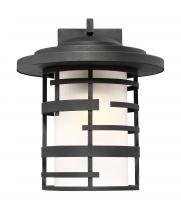 Nuvo 60/6403 - Lansing - 1 Light 14" Wall Lantern with Etched Glass - Textured Black Finish