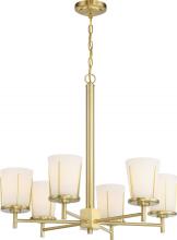 Nuvo 60/6536 - SERENE 6 LIGHT CHANDELIER