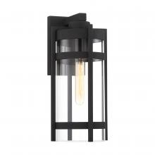 Nuvo 60/6573 - Tofino - 1 Light Large Wall Lantern - Clear Glass - Textured Black Finish